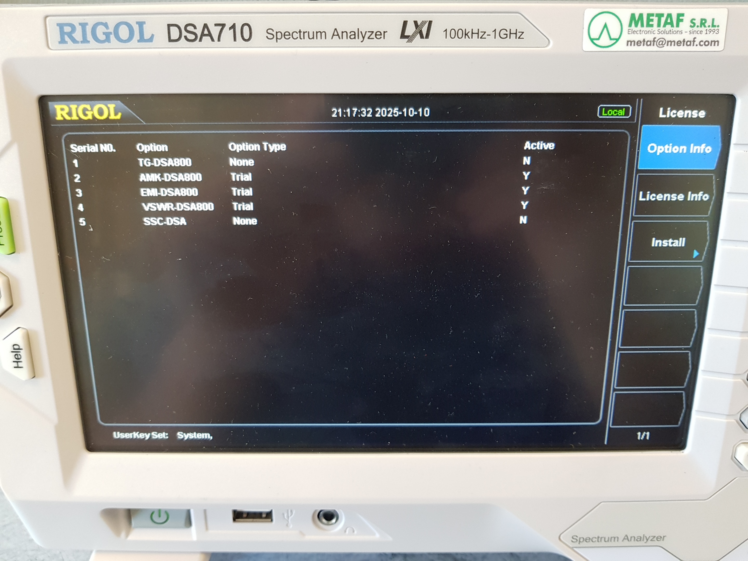RIGOL-DSA710-SPECTRUM-ANALYZER-100kHz-1GHz-METAF-2