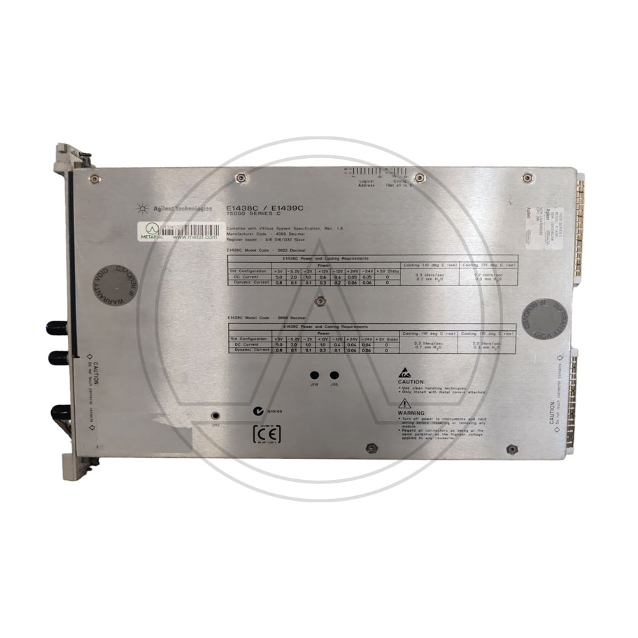 AGILENT-E1439C-95MSAS-ADC+FILTER+FIFO+70MHZ-IF-INPUT-METAF2-