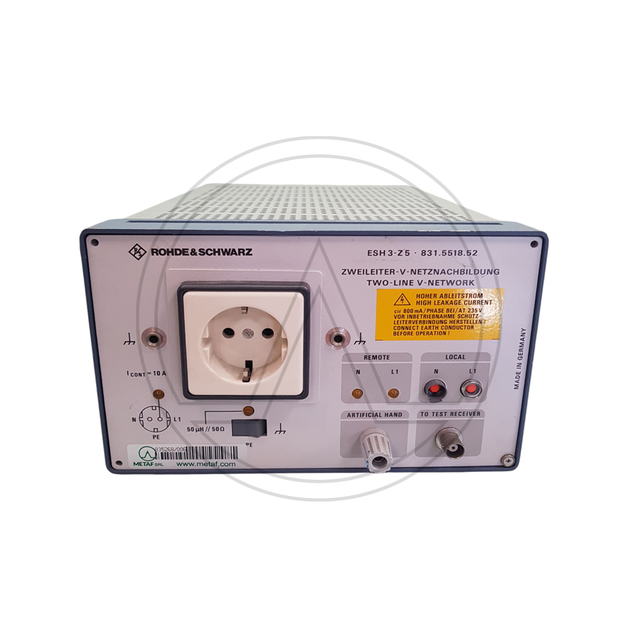ROHDE-&-SCHWARZ-ESH3-Z5-LISN-TWO-LINE-V-NETWORK-METAF