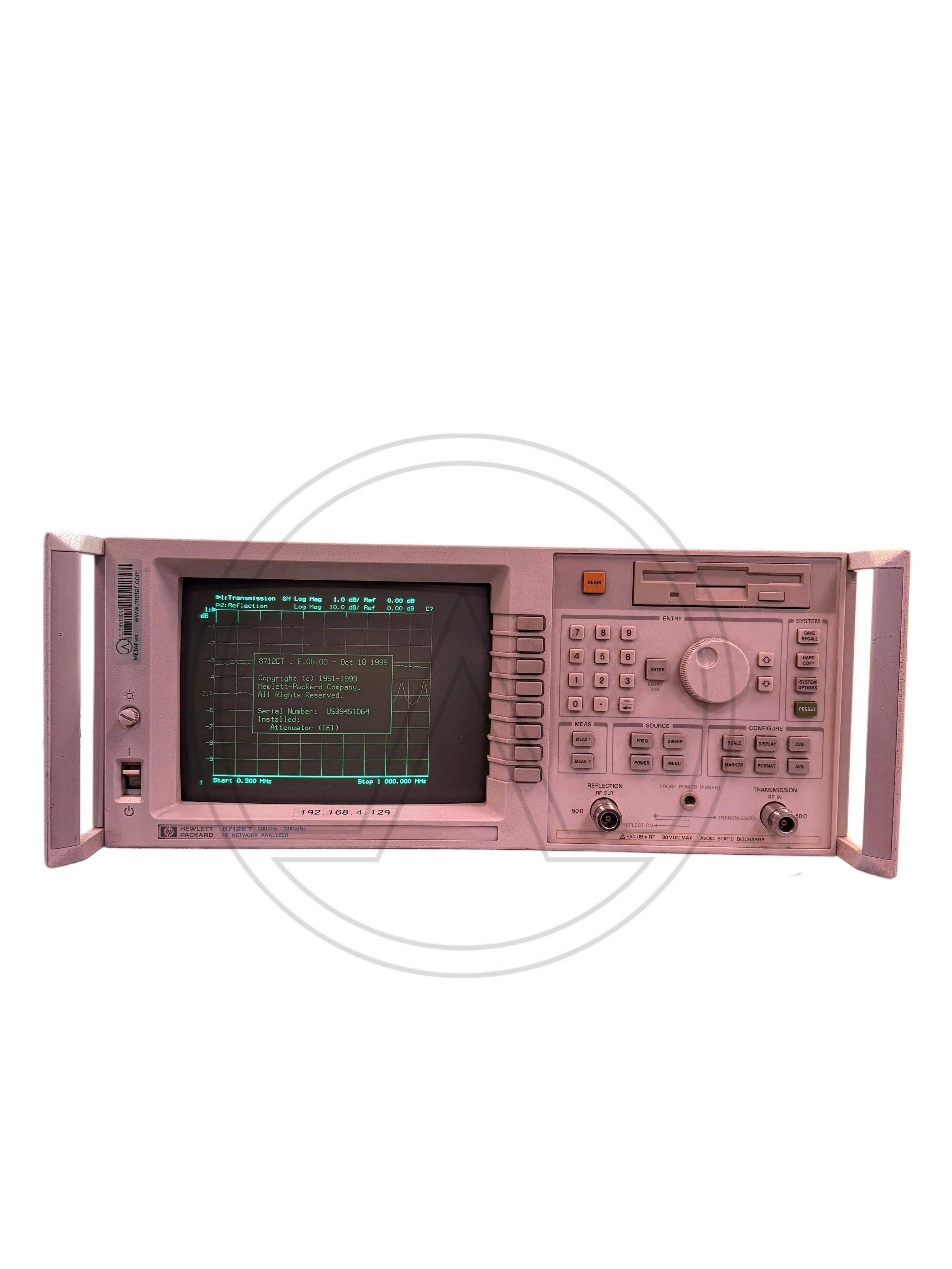 HP-8712ET-RF-NETWORK-ANALYZER-300KHZ-1300MHZ-OPT.1E1-METAF-